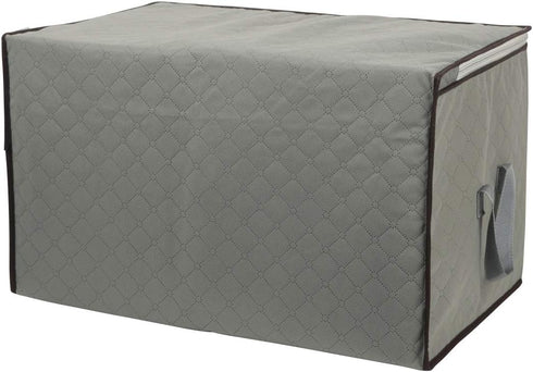 2 Pack Foldable Large Storage Bags, 28 x 20 x 12 inch for Comforter Quilt Blanket Clothes with Clear Window & Handles