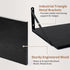 16W 12D Set 2, 12 Inch Axeman Deep Floating Shelves for Wall, x Black Floating Shelves of Deep Large Wall Mounted