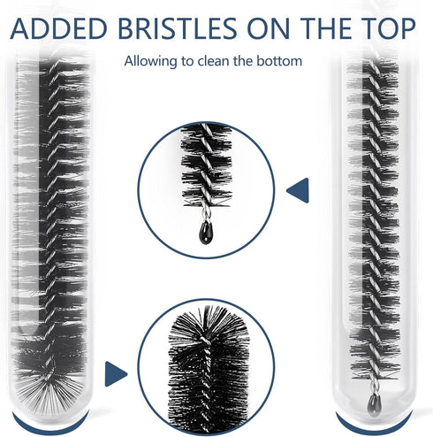 Straw Cleaner Brushes Set, 12 Pieces 8.2 Inch Bottle Cleaning Brush Kit for Sippy Cups and Tumblers