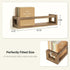 TidyCorner Upgraded Thick Floating Shelves, Solid Wood Bookshelf for Wall, Floating Book Shelves Use as Wall Shelves