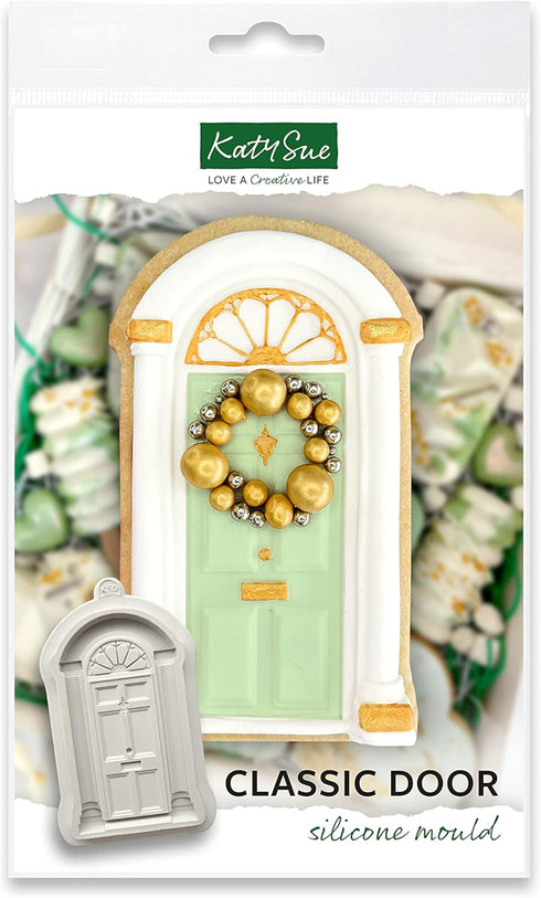 Katy Sue Classic Door Silicone Mold for Cake Decorating and Crafts