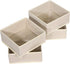 DIOMMELL 9 Pack Foldable Cloth Storage Box - Closet Organizer Fabric Baskets for Clothes, Underwear, Beige