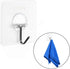 Wall Hooks, Transparent Adhesive Hangers, Rotatable Stainless Steel Hooks, Easy Installation & Reusable (Self Adhesive,