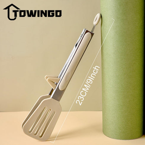 Kitchen Tongs Set of 3, 9 Inch Silicone Tips Food Grade Mini Serving Tongs for Cooking and BBQ