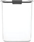 16-Cup Rubbermaid Brilliance Airtight Food Storage Container with Lid Clear/Grey - optimal for pantry organization