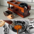 Upgraded Wooden Espresso Tamp Station - 51-58mm Espresso Accessories, Durable Multi-Function Tamping Station