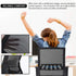 Home Office Chair Ergonomic Desk Chair, Swivel Rolling Computer Chair with Lumbar Support, Adjustable Stool (Black)