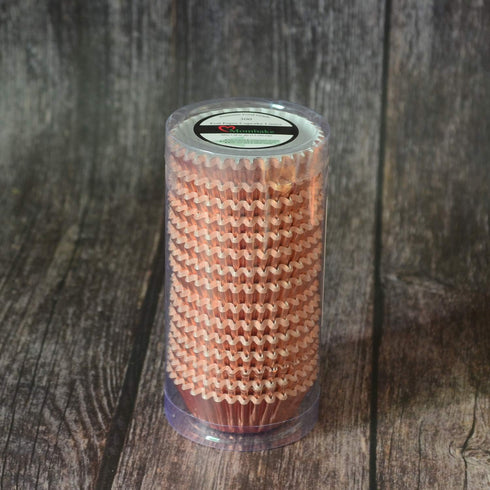 Mini Rose Gold Foil Cupcake Liners - 300 Count Muffin Baking Cups for Party and More