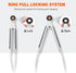 Anaeat Stainless Steel Locking Tong Set of 3 - Premium Kitchen Food Tongs with Non-Slip Silicone Tips for Cooking,