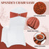25 VDS - Terracotta | Spandex Chair Sashes Bows | PCS | Stretch Elastic Banquet Universal Folding Chair Band Tie