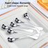 Mini Coffee Spoons Set of 6, Demitasse Spoons, Heart Shaped 4.9-inch 18/10 Stainless Steel Espresso Spoons