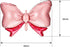 6 Pieces Pink Bow Balloon Mouse Party Decoration, Jumbo Bow Balloon for Wedding and Gender Reveal