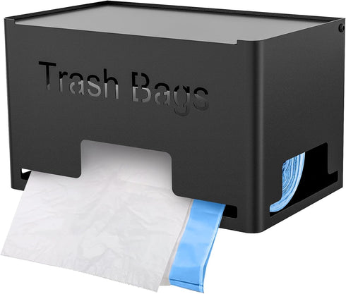 STWWO Large Trash Bag Holder Dispenser, Metal Garbage Bag Dispenser Roll Holder,