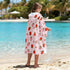 JOPJOLIW 30" 50", Cozy Strawberry Hooded Towel for Kids,Cute Pink Hooded Blanket for Toddlers X Warm Wearable Bath