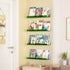15" 4 Pack upsimples Acrylic Shelves for Wall Decor, Display Shelf Perfume Organizer for Bathroom, Bedroom, Living