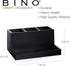 3 BINO Multi Purpose Compartment Organizer with Tray - Makeup Brush Holder and Toothbrush Holder - Marble Bathroom