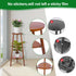Eocogup Tall,2 Plant Stand Indoor Tier Convertible Wooden Flower Stand,Planter Stand,Multi-purpose Plant Shelf Indoor