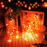 4 Pack Battery Operated Dewdrop LED Lights, Indoor Mini Fairy Lights with Timer for Holiday Decoration (Orange)