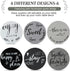 Set 6 4'' Queekay Coasters of House Warming Gifts New Home Wooden Farmhouse Drink Coasters with Holder Funny Decoration
