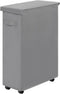 Chrislley Slim Laundry Hamper with Wheels, 45L Narrow Rolling Laundry Basket with