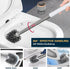 GUCOLUBU 2 Pack Set Toilet Bowl Brush and Holder Long Handle Toilet Brush for Bathroom with Separate Base for Floor