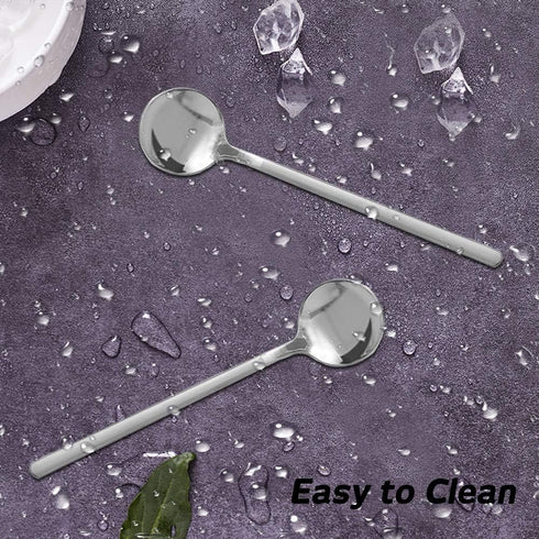 findTop Mini Teaspoons Set - Pack of 8 Stainless Steel Espresso Spoons for Coffee, Tea, Dessert, Ice Cream