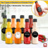 3 oz, 24 Pack GMISUN Mini Hot Sauce Bottles Ginger Shot Bottles with Shrink Capsules, Glass Mini Wine Bottle