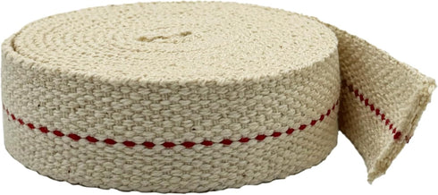 Light of Mine 7/8" Inch 6' Foot 100% Cotton Flat Wick for Paraffin Oil Lanterns and Oil Lamps