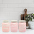 Mason Jar Flour Container, Airtight Kitchen Canisters for Countertop, Durable Ceramic Jar with Lid, Farmhouse Decor