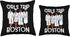 Girls Trip 2024 Boston Spa Relax Throw Pillow for Black Melanin Women, 16x16, Multicolor