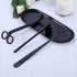 MUXSAM 4 in 1 Candle Accessory Set - Wick Trimmer, Dipper, Snuffer, Storage Tray, Candle Care Tools (Black)