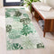 Wonnitar Monstera Leaf Bathroom Runner Rug, 2x4.3 Washable Non-Slip Soft Carpet for Bedroom Entry Kitchen
