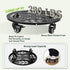2 Packs 12 Inch Planterhoma Rolling Plant Stand with Wheels Metal Plant Caddy with Wheels Heavy Duty Plant Rollers