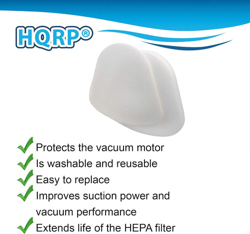 HQRP Filter Kit for Shark Navigator Lift-Away NV350 NV351 NV352 NV355 NV356 NV357 NV358 UV540 Series