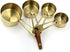 XINLI Measuring Cups and Spoons Set, Stainless Steel with Durable Copper Plating, Plus Brown Leather Buckle