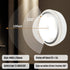 WELLAND White Floating Shelf with Motion Sensor Light, Wall Mounted Storage Shelf, Floating Nightstand for Bedroom