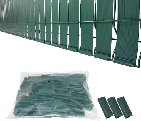 XKMT Green Mounting Bracket for Chain Link Fence, Privacy Tape Weave View Blocking