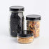 AllSpice Rust-Proof Wide Mouth Aluminum Mason Jar Lids, Leak-Proof 12-Pack (Black)