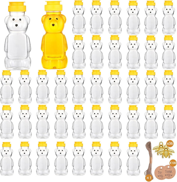 8oz Plastic Honey Bear Bottle Mini Honey Jars Party Favors Small Honey