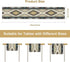 BATPLY Seamless 13x36in x1 Ethnic Aztec Table Runner, Vintage Bohemian Rustic Farmhouse Grey Green Mystic Native Tribal