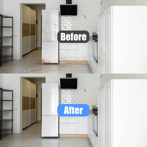 Mini Fridge Silicone Mat, 23''x23''x0.7'', Under Appliance Pad for Washing Machine, Protects from Water Spills, Easy to
