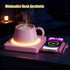 15W 3-Temp Mug Warmer for Desk with Wireless Charger - Aesthetic Desktop Accessory Tech Gifts for Women, Coffee Cup
