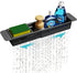 NiHome Extendable Over Sink Kitchen Organizer, Telescopic Storage Rack for Sponge, Adjustable Caddy with Drainage