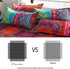 Omelas 2 Pack Bohemian Pillowcase Standard Queen Size - Colorful Floral Striped Pillow Shams with Envelope Closure