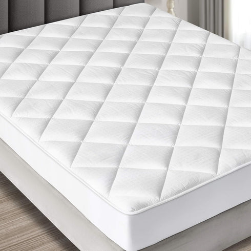 Maxi California King Mattress Pad - Luxurious Cotton Sateen Mattress Protector - Soft,