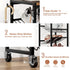 8 8-16 Closet Tier Rotating Vertical Shoe Rack Tower, Wooden Tall Shoe Storage Organizer with Hooks, Sturdy Metal