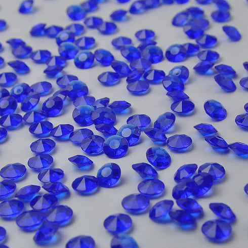 ZKC 4.5mm 10000PCS Blue Crystal Acrylic Diamond Vase Fillers for Wedding Centerpiece Table Scatter Decorations
