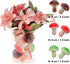 Meiwlong 30 Pcs Small Artificial Grey Mushroom,Mini Plastic Mushroom Fake Vegetable for Home Decoration,Kitchen Table