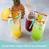 44 17oz Drink Pouches with Straws Individually-Wrapped - Juice Drink Pouches Adults Alcohol Clear Plastic Halloween