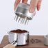 Coffee Needle Distributor, Espresso Distribution Tools Needle Distributor with Base Effective Dispersion Rust Resistant Stainless Steel Hand Coffee Stirrer, Silver (53mm)
